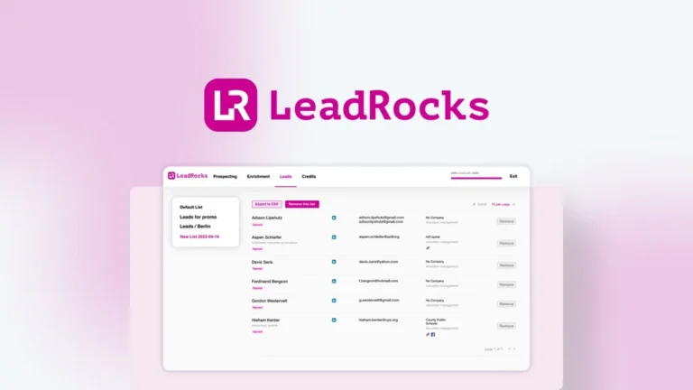 LeadRocks lifetime deal Review