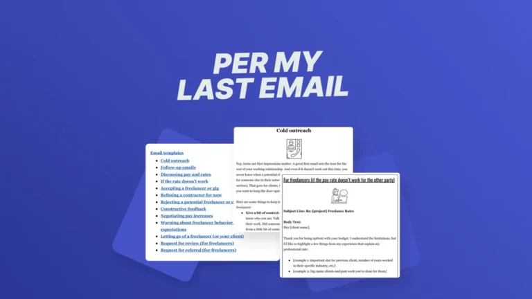 Per My Last Email lifetime deal review