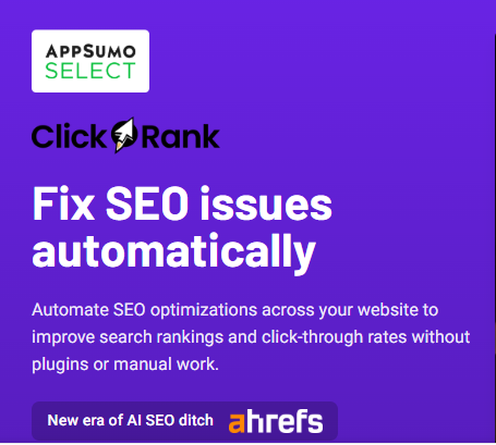ClickRank lifetime deal Review
