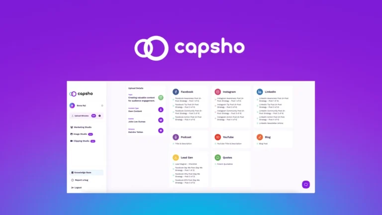Capsho lifetime deal review