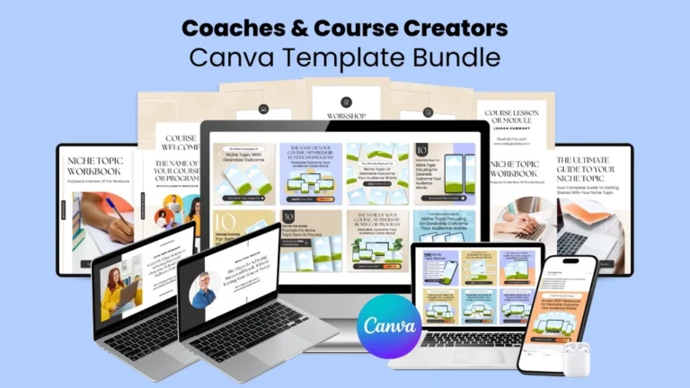 Coaches & Course Creators Canva Template Bundle lifetime deal review