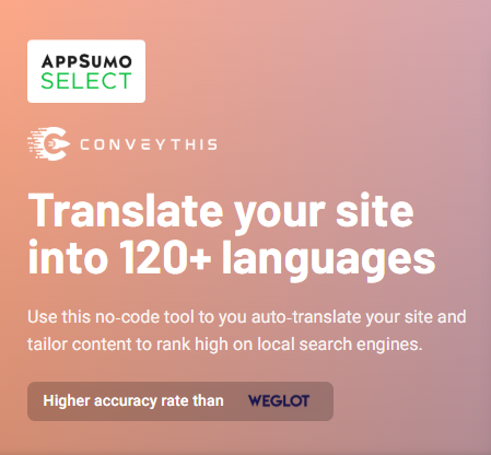 ConveyThis lifetime deal review