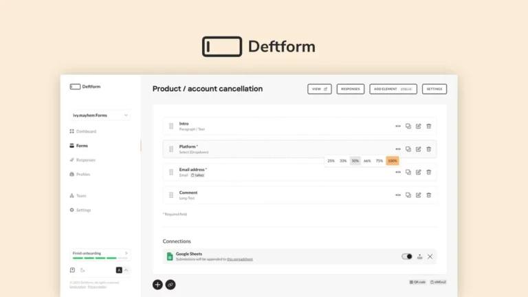 Deftform lifetime deal review