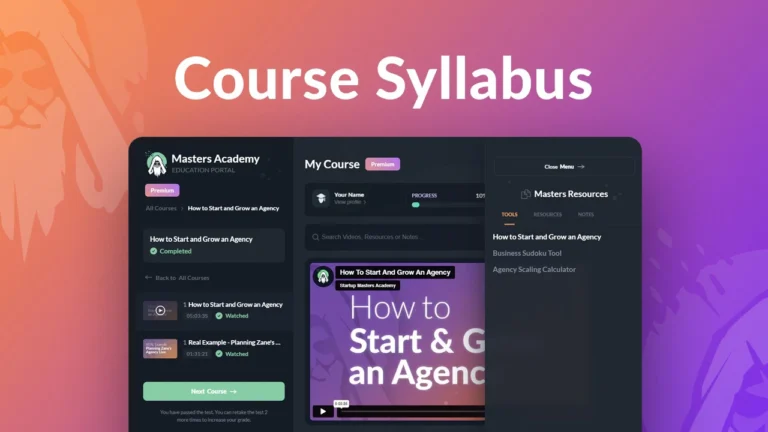 The Ultimate Agency Masterclass lifetime deal review