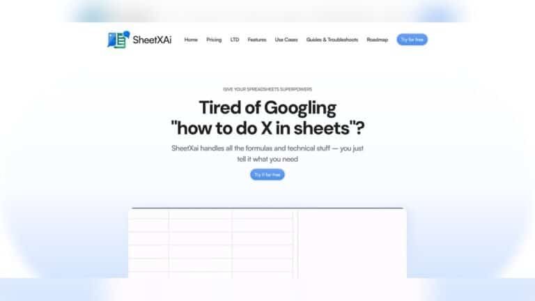 Sheetxai Lifetime Deal