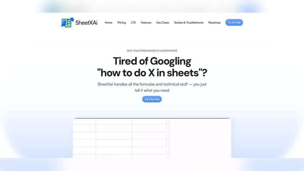 Sheetxai Lifetime Deal